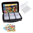 thumbnail image 2 of Premium Portable Diamond Painting Organizer Kit for Adults, Lightweight and Durable Construction for Daily Use and Outdoor Craft Sessions (Pink 64 Grids), 2 of 6
