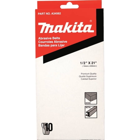 マキタ サンディングベルト AA鉄工用 粗仕上 #40 13×533mm A-34562 10枚入