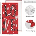 thumbnail image 2 of SKYSONIC 2 Pack Happy Valentine Love Hand Towels, Red Hearts Kitchen Towel Ultra Soft and Absorbent,Decorative Fingertip Face Towel for Bathroom Hotel, 28.3"x 14.4", 2 of 6