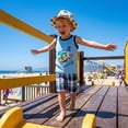 thumbnail image 5 of Elutong Toddler Boy Summer Clothes, 1-6T Boy Summer Cotton Outfits Sleeveless Dinosaurs Shorts Set, 5 of 7