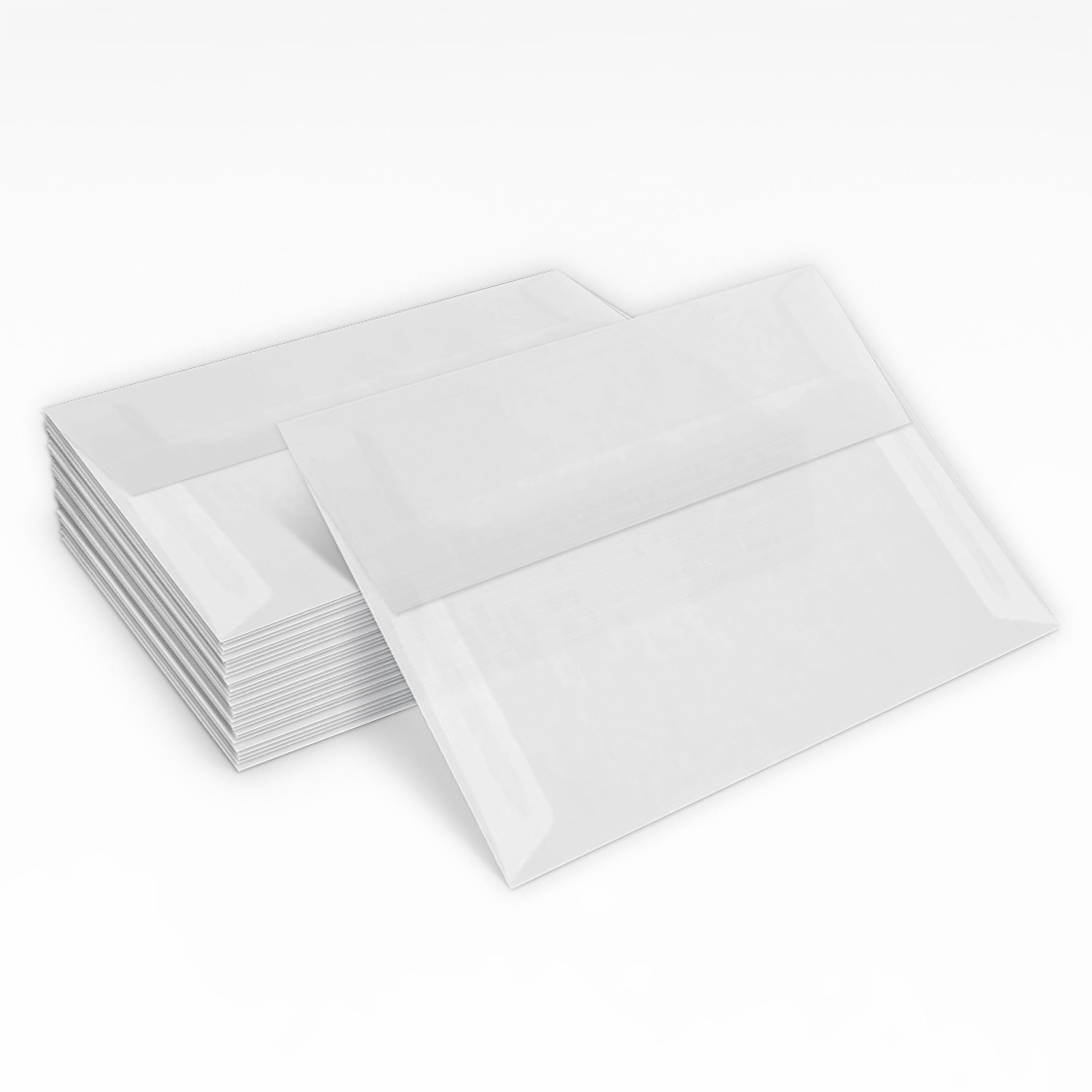 LUXPaper A7 Invitation Envelopes, 5 1/4 x 7 1/4, Clear Translucent, 1000/Pack