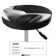 thumbnail image 4 of Balery Black White Fluid Sculpture Fundas de asiento para taburete de bar redondo de tela de terciopelo ajustables que protegen de arañazos y manchas para sillas de 14 a 17 pulgadas.-13 inch, 4 of 7