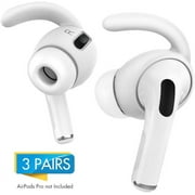 Ear Hooks Anti-Slip Ear Covers Accessories Compatible with Airpod Pro (2019) - 3 Pairs (White)