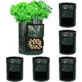 thumbnail image 1 of KAIYANG Paquete de 6 bolsas para cultivar patatas, bolsas de cultivo de 10 galones para patatas, tomates, zanahorias y otras verduras, con asas, 1 of 5