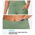 thumbnail image 4 of BALEAF Women's Knee Length Bermuda Long Shorts 10" High Rise Athletic Workout Shorts Walking Running Hiking Shorts Summer Olive Green XL, 4 of 7