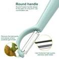 thumbnail image 2 of Stainless Steel Vegetable Peeler Potato Carrot Steel Peeling Tool Fruit Scraper Kitchen Gadget Peeling Tool, Light Blue, 2 of 7