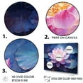 thumbnail image 3 of Designart "Luminescent Lotus Dream" Lotus Floater Framed Canvas Art Print, 3 of 5