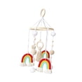 thumbnail image 2 of Móvil de bebé para cuna, móvil de guardería, sonajeros de cuna, juguetes, arco iris, móvil de techo de madera Boho para guardería, sala de estar, Rojo, 2 of 9