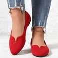 thumbnail image 2 of Rokment Ladies Dress Shoes Women's Stylish Metallic Buckles V-Cut Formal Pointed Toe Ballet Flat Casual Business Office Slip on Loafers for Bride Wedding, 2 of 8