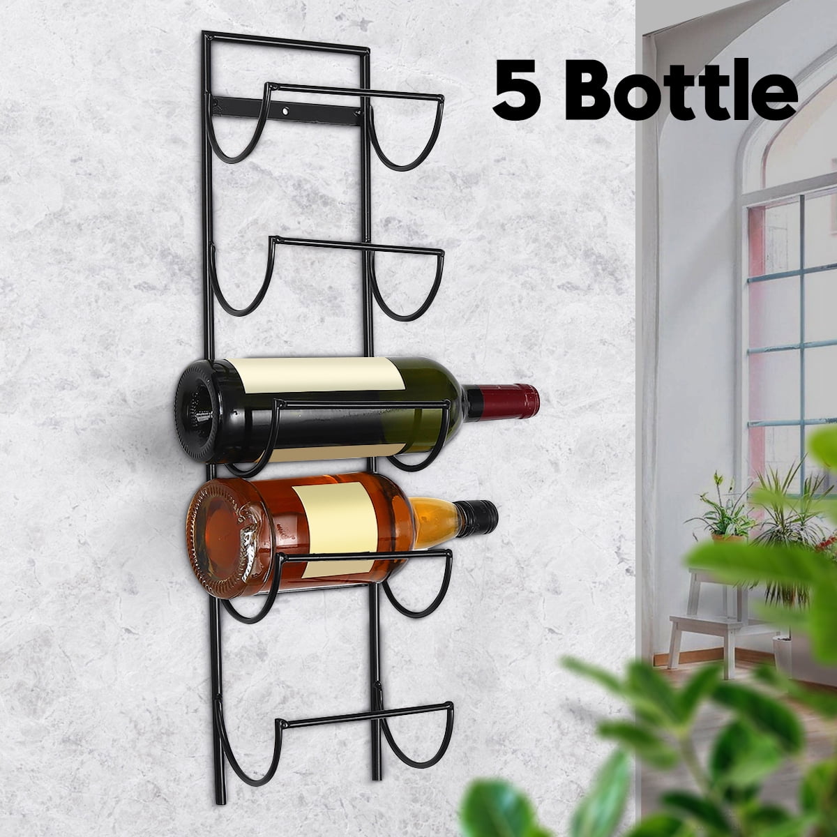 Modern Decorative Metal Wine Bottle Rack Storage Organizer Holder 5