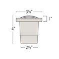 thumbnail image 3 of Hinkley 16704MZ Hardy Island LED Grill Top Landscape Well Light, Matte Bronze, 3 of 5