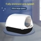 thumbnail image 3 of Pet Litter Box Fully Enclosed Spillproof Deodorant Cat Toilet Two-Way Shovel Large Capacity Cat Toilet Litter Box Closed Sandbox ShopWise Round, 3 of 17