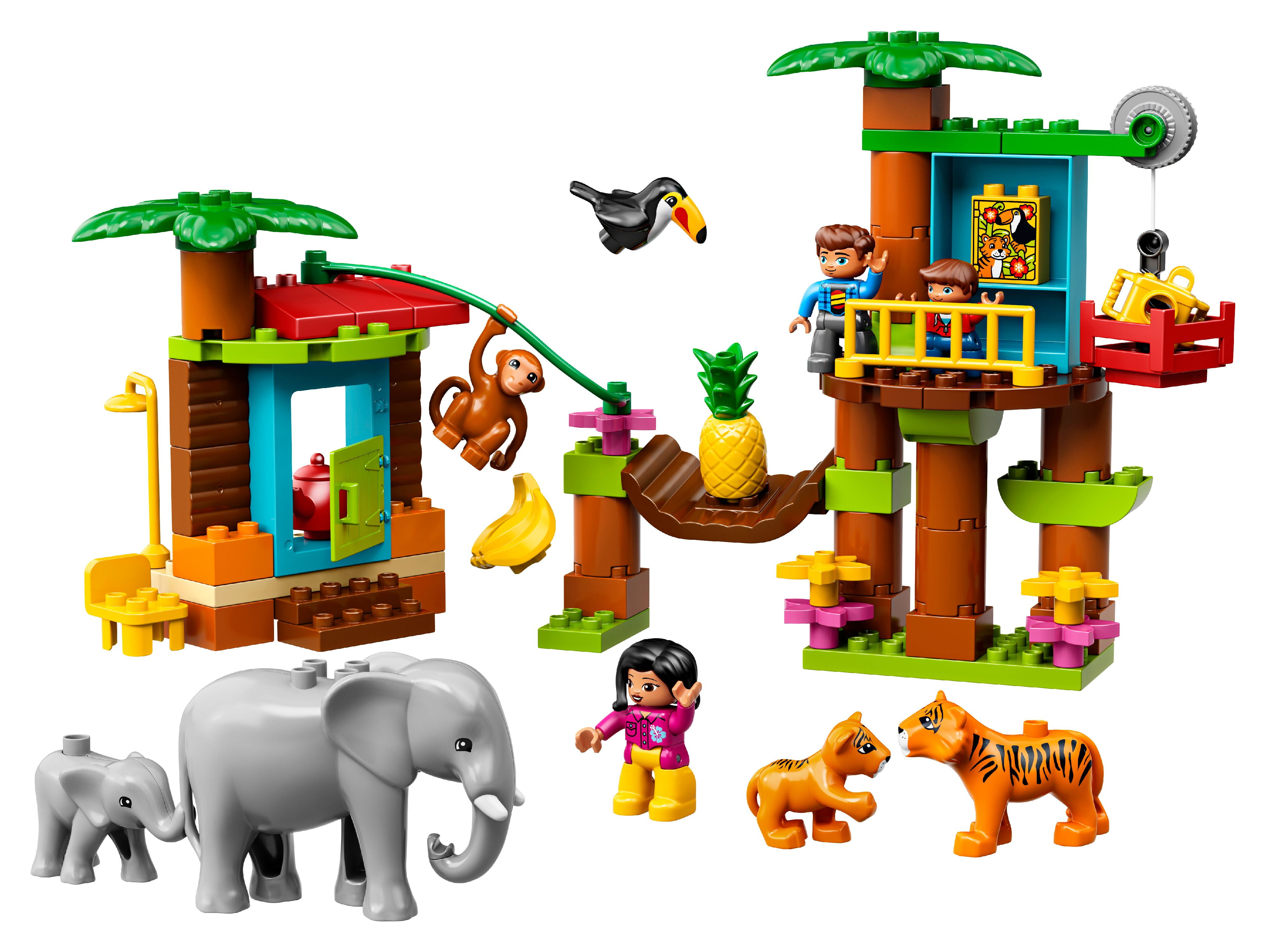 LEGO DUPLO Tropical Island 10906 Jungle Toys Building Kit 73 Pieces Walmart