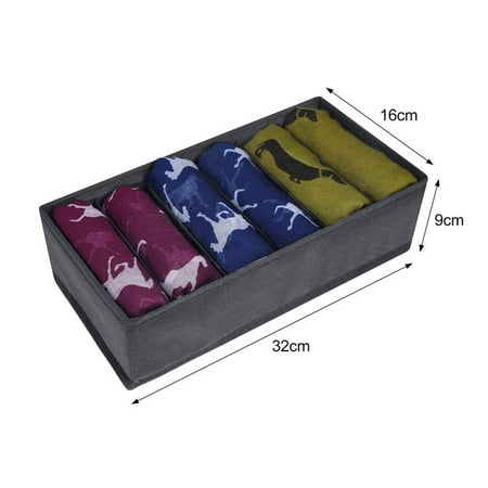 

UMMH Organizer Clothes Washable Separated Wardrobes Box Foldable Divider Drawer Storage For Underwear Scarves Socks Bra