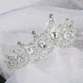 thumbnail image 4 of LIURUIJIA Silver Crown for Women Baroque Queen Crown and Tiara for Women Crystal Headband Mermaid Crown Princess Tiaras Hair Accessories for Bride Party Bridesmaids Halloween Costume Cos-play Gift, 4 of 7