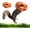 Orange, variant on Rongyun Dinosaur Head Squirrel Feeder - Hanging Squirrel Feeders for Outside, T-Rex Squirrels Feeders, Squirrel Boxes Backyard Patio Garden (Green)