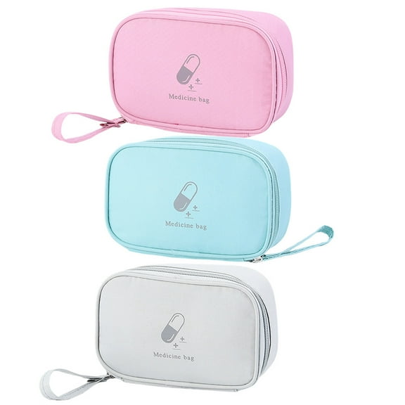 3Pcs Portable First Aid Kit Small Medicine Bag Large Medical Kit Fabric Rescues Pack Oxford Cloth Emergency Supplies Bag Handle First Aid Kit for Home Business Trip and Outdoor Activities Small