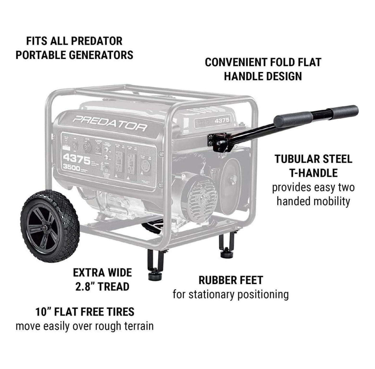 10 in. Heavy Duty Generator Wheel Kit