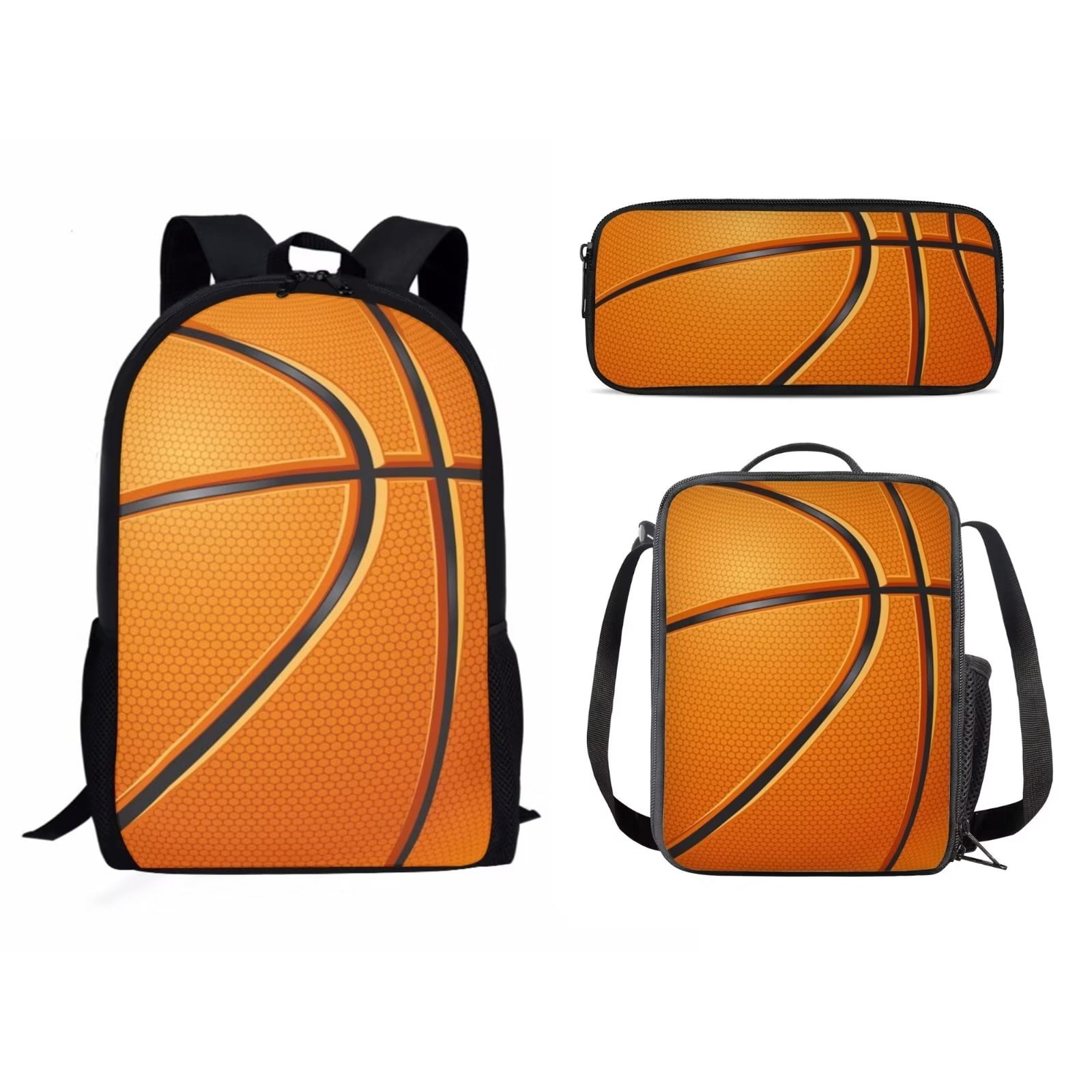 Renewold Basketball Backpacks 3 Pcs for School Teen Boys Insulation