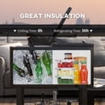 thumbnail image 4 of Outsunny 60qt Rolling Patio Cooler Cart, Portable Outdoor Cooler, Black, 4 of 10