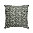 thumbnail image 1 of The HomeCentric Cushion Covers, Grey Pack of 2, 18"x18" (45x45 cm) Pillow Covers, Silk Quilted Jacquard Throw Pillows For Sofa, Geometric Pattern Modern Style Easter - Symmetry, 1 of 3