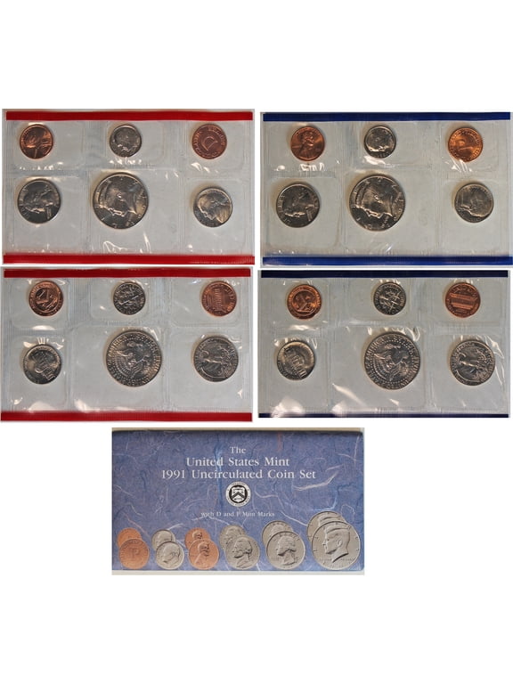 Collectible 1991 U.S. Mint Set – 10 Coins – Collectible OGP Set