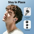 thumbnail image 2 of VEATOOL X15 Wireless Earbuds, 72H Hi-Fi Stereo Deep Bass Earphones with Noise Cancelling Mic IP7 Waterproof Sport Headset with LED Power Display, 2 of 8