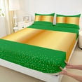 thumbnail image 3 of Castle Fairy Boys Girls Gold Polka Dots Twin Sheet Sets 3pcs,Abstract Wide Stripes Twin Fitted Sheet Microfiber,Gradient Luxury Geometric Breathable Flat Sheet,Super Cozy Room Decor, 3 of 7