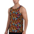 thumbnail image 2 of Lsque Daisies Flowers Pattern Mens Tank Tops Muscle Athletic Quick Dry Sleeveless Workout Fitness T Shirts Beach Tank Top, Loose-fit Sleeveless Shirt for Men-Medium, 2 of 7