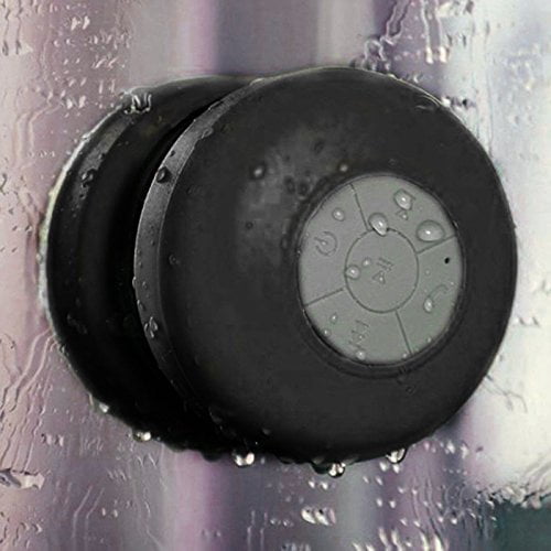 Mosos® Bluetooth Wireless Waterproof Shower Speaker: Black,water Proof