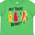thumbnail image 4 of Inktastic Hey There Buddy with Ketchup Mustard and Hot Dog Boys or Girls Toddler T-Shirt, 4 of 5