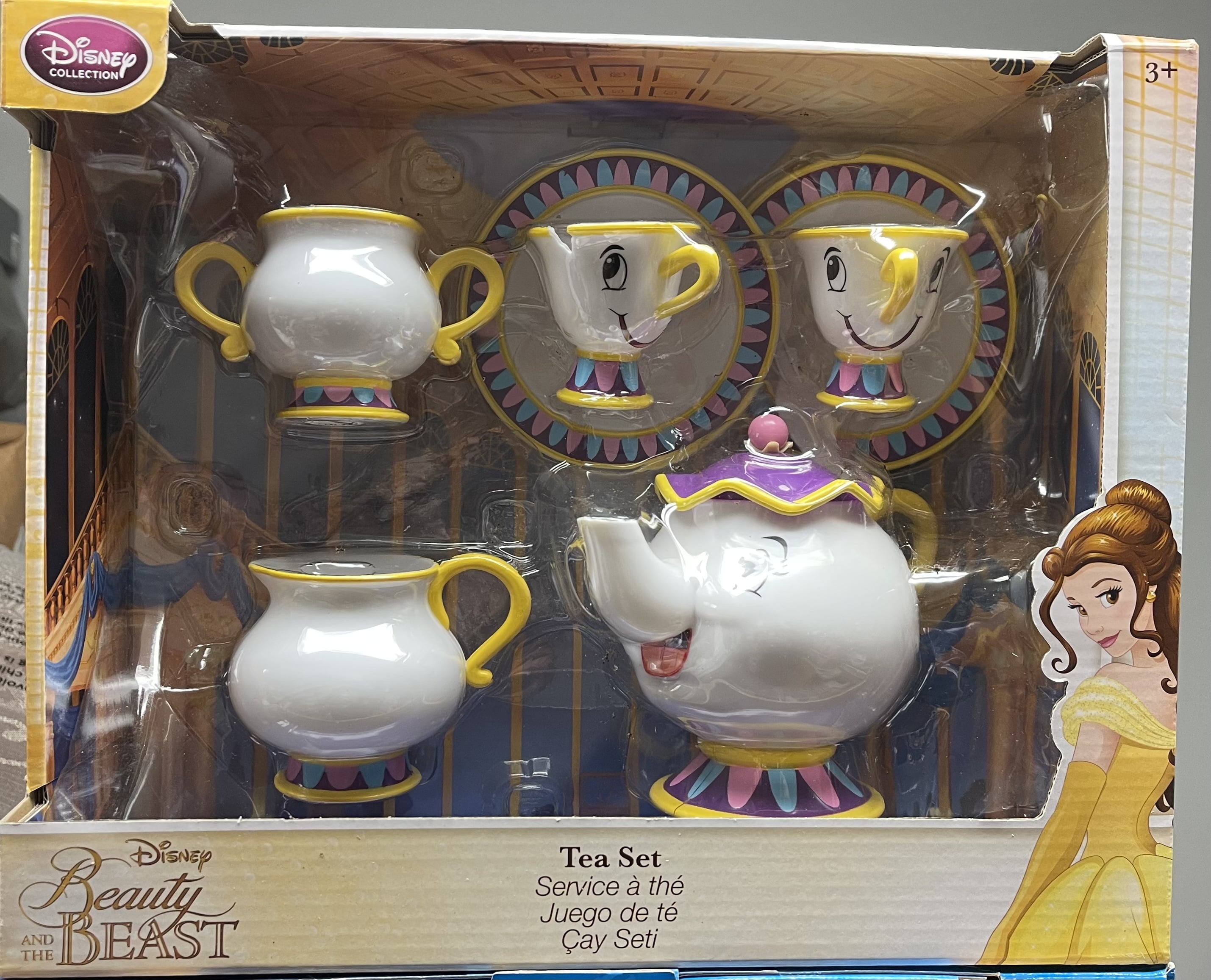 Disney Beauty And The Beast Tea Set Mrs. Potts 7 pc Set