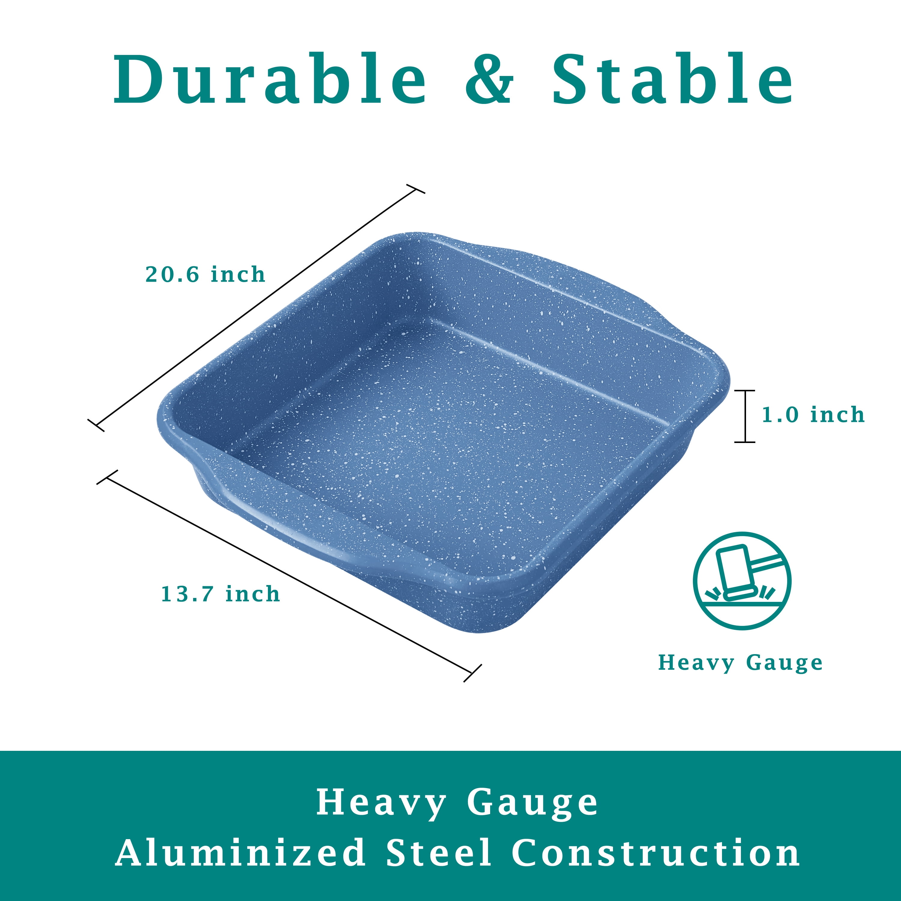 The Pioneer Woman 8-Inch Square Nonstick Cake Pan Aluminized Steel