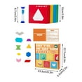 thumbnail image 3 of PEONAVET A Tangram Casse-Tête de Réflexion Jouets d'Entraînement Concentration Forme Géométrique Éducation Précoce Tangram Casse-Tête pour Deux Personnes, 3 of 9
