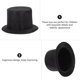 thumbnail image 4 of Mini sombreros de muñeco de nieve Linaichen, decoración de Halloween, mini sombreros para manualidades (negros) - 2 piezas, 4 of 6