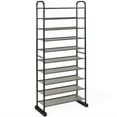 thumbnail image 3 of Canddidliike 10-Tier Free-Standing Metal Frame Shoe Rack, Multi-Functional Shoe Rack & Storage Organizer for Entryway Closet, 3 of 8
