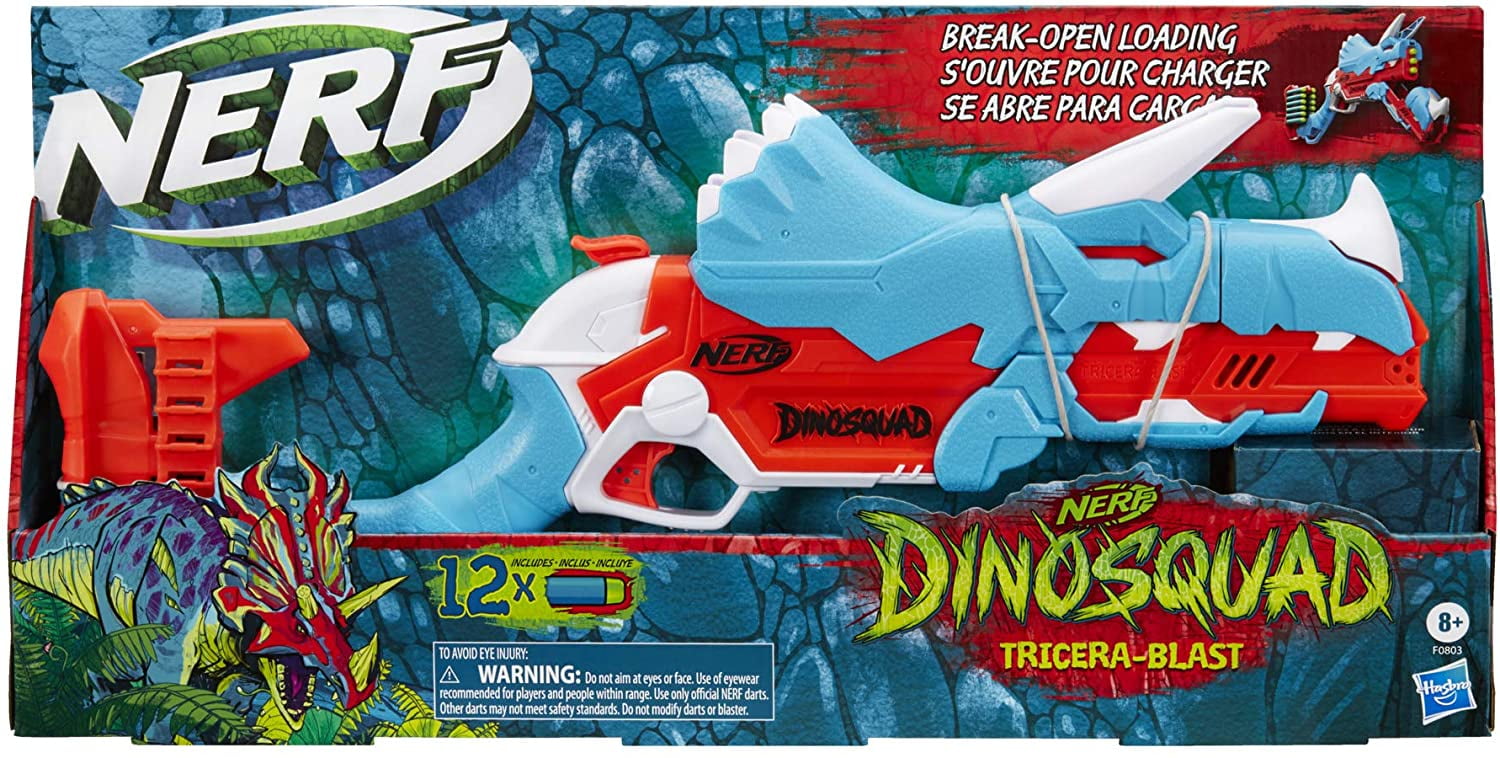 NERF DinoSquad Tricera-blast Blaster  8 Years and Up