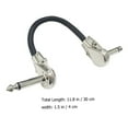 thumbnail image 2 of COMPUKAS 2pcs Shielded Guitar Cable Guitar Effect Cables Flat Head PVC for Outdoor Use, 2 of 8