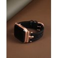 thumbnail image 2 of Wearlizer Leather Band Compatible with Apple Watch Band Women 38mm 40mm 41mm 42mm 44mm 45mm 46mm 49mm Dressy Leather Strap with T-shape Metal Buckle for iWatch Ultra SE Series 10 9 8 7 6 5 4 3, 2 of 6