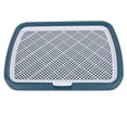 thumbnail image 1 of Petit Chiot Chien Toilette, Support de Coussin d'Urine, Maille Toilette de Formation avec Entrée Basse, Conception de Grille Surélevée, Plaque Supérieure Amovible, Châssis, pour Chien de Compagnie Pot, 1 of 7