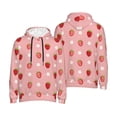 thumbnail image 6 of Bingfone Strawberries Men's Drawstring Hoodie Long Sleeve Pocket Sweatshirts-XX-Large, 6 of 6