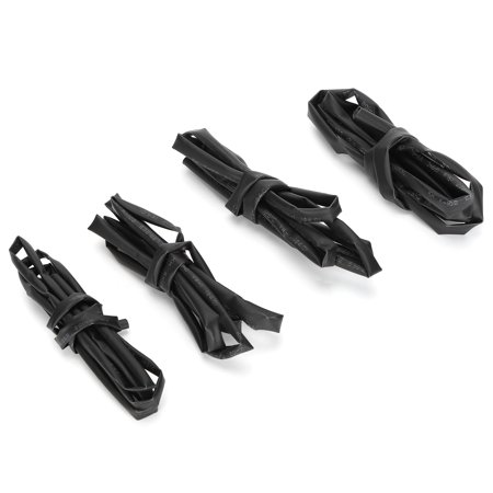 Uxcell Heat Shrink Tubing - 35mm Diameter, 1.5M (5ft) Long, Black Polyolefin For Wire Insulation