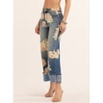 thumbnail image 6 of Jessica Simpson Women's Zinnia Wide Leg Boyfriend Jeans, Sizes 2-16, 6 of 9