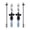 Penguin, variant on jinwen Short Skis with Ski Poles Winter Equipment Kids Outdoor Recreation Skiboards Snowman