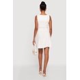 thumbnail image 3 of Women's Ruched Side Boat Neck Mini Dress, 3 of 3