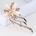 thumbnail image 6 of Racing Butterfly Opal Flower Brooch Rhinestone Crystal Brooch Pin Wedding Party Women Jewelry, 6 of 7