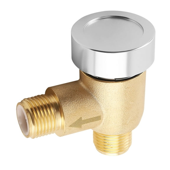 Upgraded Brass RV Vacuum Breaker Check Valve, 571-VAC-CHK-A Camper Trailer Flusher RV Tank Check Valve for b&b Model 571 Check Valve, Replace Leaking Vacuum Breaker on Black Tank System 1/2 DN Male