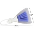 thumbnail image 2 of Dustpan and Brush Set, Multipurpose White Blue 25 X 13X 3.5cm Soft Brush for Home Office Use, Indoor Dustpan and Brush Set, 2 of 4