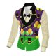 thumbnail image 5 of TaTaai Ladies Mardi Gras Printed Long Sleeve Loose Casual Shirt Unisex Lapel Fashion Blouse Holiday Top for Daily Office Party Streetwear Spring Summer Wear Gift, 5 of 9