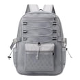 thumbnail image 2 of TGPMGRZ Mesh Backpack for School, Heavy Duty Back to School See Through Net Bookbag, Semi-Transparent Net Back Pack (Grey), 2 of 4